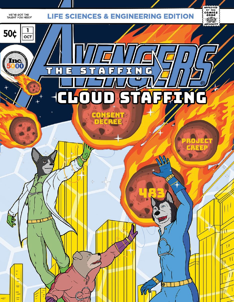 The Staffing Avengers, Cloud Staffing comic cover